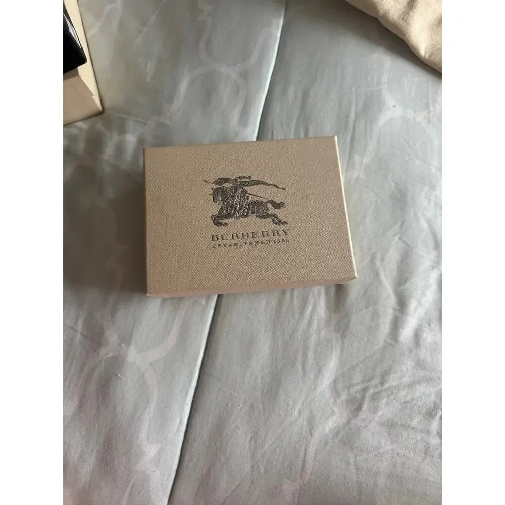 Burberry Smoked Check Woven Small Check Wallet